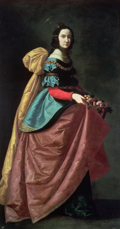 St. Elizabeth of Portugal (1271-1336) 1640 by Francisco de Zurbaran